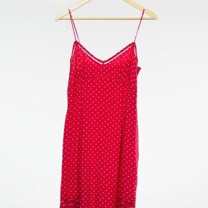 Betsey Johnson Size M Polka Dot Slip Dress